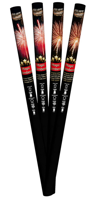 Magic bomberør - 4 stk.